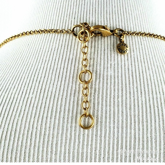 J. Crew crystal and rhinestone floral necklace 12" - Picture 7 of 8